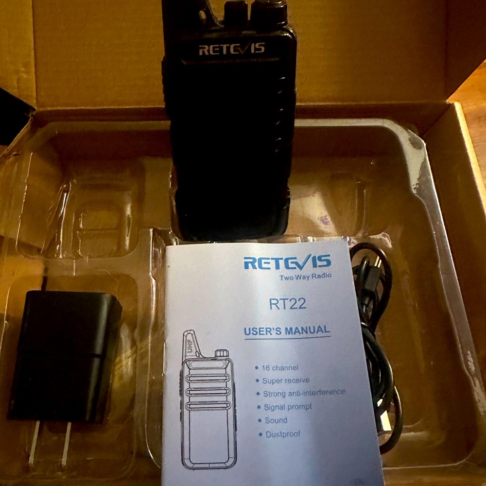 Brand new Retevis 2 way radio, with charger